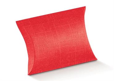 BUSTA SETA ROSSO cm.7x7x2,5