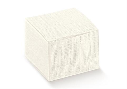 SCAT. PIEGHEVOLE cm.5x5x3,5 SETA Bianco