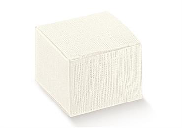 SCAT. PIEGHEVOLE cm.5x5x3,5 SETA Bianco