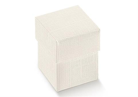 SCAT. F/C cm.9x9x12 SETA BIANCO
