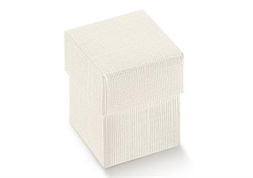 SCAT. F/C cm.9x9x12 SETA BIANCO