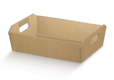 CESTO incollato cm.40x30x12 FIBRA ORO