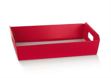 CESTO Incollato 40x30x12 FIBRA ROSSA