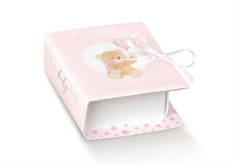 BOOK cm.7x6x3 LITTLE BEAR Rosa
