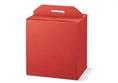 VALIG. PANETT.+ Bt. SETA ROSSO cm.33x25x36