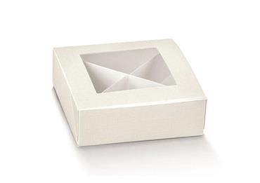 PRATICA C/FIN. + DIV. cm.10x10x4 SETA BIANCO