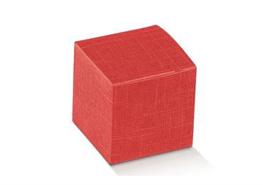 PIEGHEVOLE cm.9x9x9 SETA ROSSO
