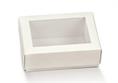 QUADRA + COP. Trasp cm.12x12x4 FIBRA Bianco