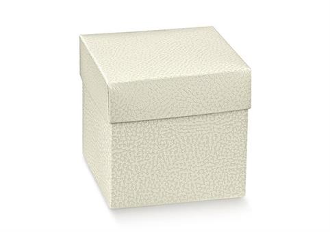 F/C cm.12x12x12 PELLE BIANCO
