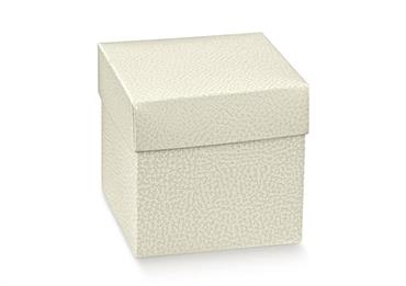 F/C cm.12x12x12 PELLE BIANCO