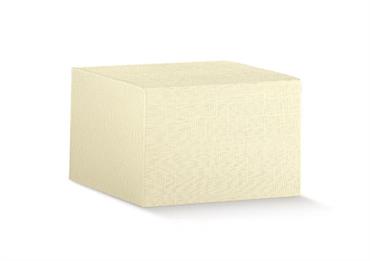 PIEGHEVOLE cm.14x14x8 SETA AVORIO