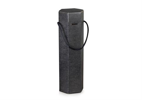 AST. ESAGONO 1 BT cm.9,5x9,5x35,5 SETA Nero