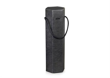 AST. ESAGONO 1 BT cm.9,5x9,5x35,5 SETA Nero