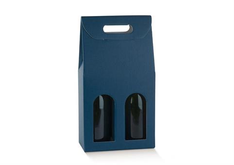 VALIG. 2 bt. cm.18x9x38,5 FIBRA Blu