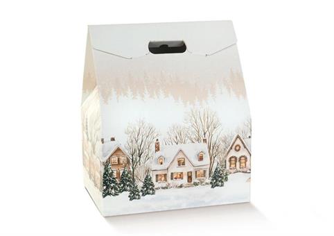 BAULOTTO cm.33x25x39 CHRISTMAS VILLAGE