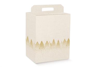 VALIG. PANETT.+BOTT. cm.28x20x35  WHITE FOREST