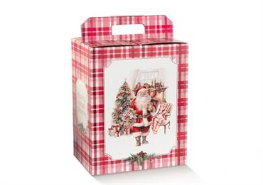 VALIG. PANETT.+ BOTT. cm.33x25x35 SANTA'S HOME