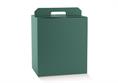 VALIG. PANETT.+ BOTT. cm.33x25x35 FIBRA VERDE