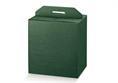 PORTA-PANETTONE+BOTT. cm.33x25x36 SETA Verde