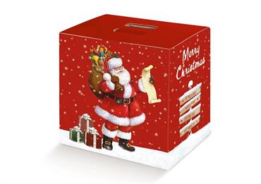 VALIG PANETT+BT 43X24X35 ARRIVA BABBO NATALE