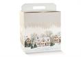 PORTA-PANETT. + BOTT. cm.43x24x34,5 CHRISTMAS VILLAGE