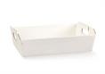 CESTO Incollato cm.31x22x9 SETA Bianco
