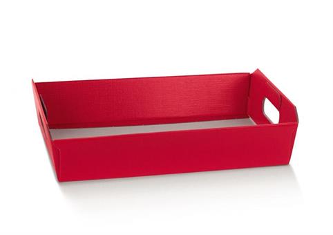 CESTO Incoll. cm.31x22x9 FIBRA ROSSO