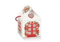 CASETTA+CORD. cm.12x12x11 White Little HOUSE