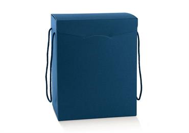 SEGRETO+CORD. cm.28x20x35 FIBRA BLU