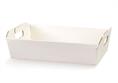VASSOIO cm.31x24x10,5 FIBRA BIANCO