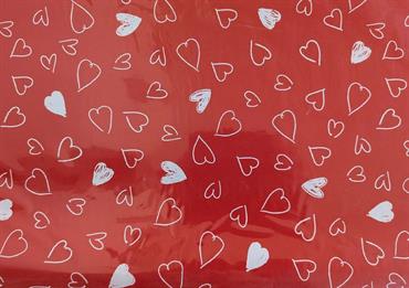 CARTA REGALO CUORI cm.70x100 BUSTA 25 fg.