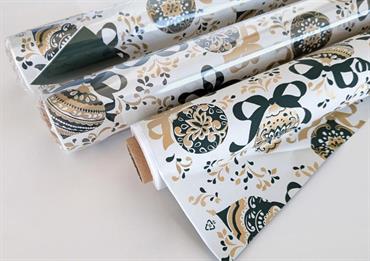 BOBINA VERDE/ORO + SFERE cm.100 mt.25