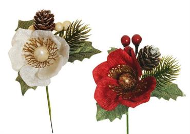 PICK cm.35 ROSE e PIGNE Crema/Rosso