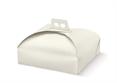 PORTATORTE PELLE Bianco - Cm.31x31x7