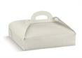 PORTAPASTE PELLE Bianco - Cm.33x24x6