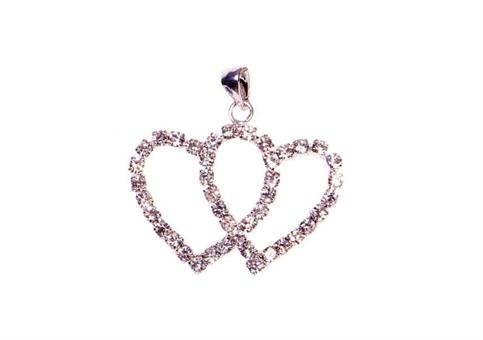 BUSTA PZ.6 CUORE DOPPIO C/STRASS