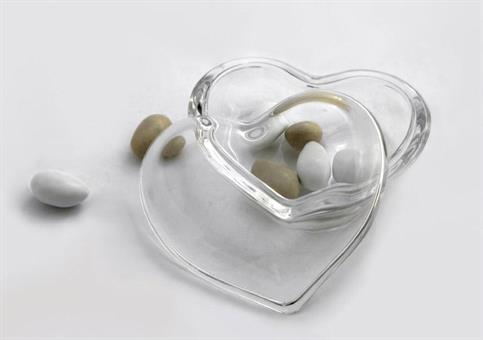 SCATOLA CUORE VETRO H45X85X75