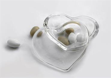 SCATOLA CUORE VETRO H45X85X75