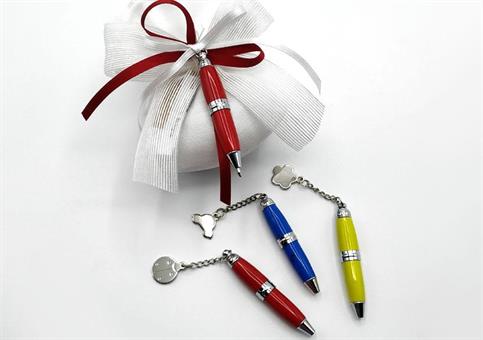 MINI-PENNA smaltata con ANGELO Cm.7