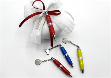 MINI-PENNA smaltata con ANGELO Cm.7