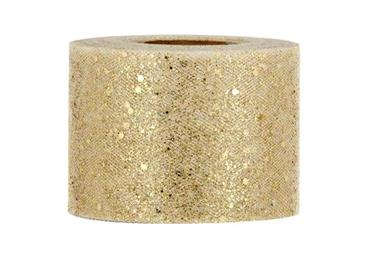 NASTRO TULLE con GLITTER mm.70 mt.50