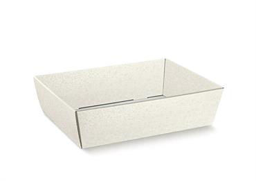 VASSOIO SFERE Bianche - Cm.29x21x9