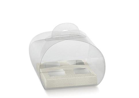 TORTINA trasp. cm.12x12x10 CONF.10PZ.