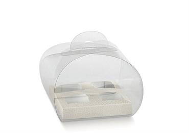 TORTINA trasp. cm.12x12x10 CONF.10PZ.