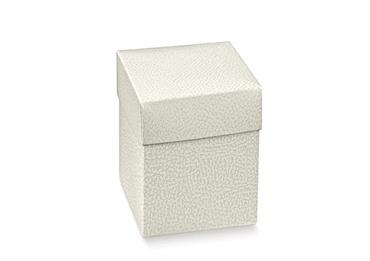 SCAT.Fondo/Cop.PELLE Bianco - Cm.10x10x18 CONF.10PZ.