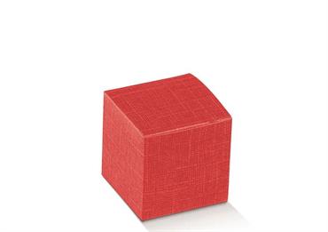 SCAT.pieghevole SETA Rosso - Cm.8x8x8