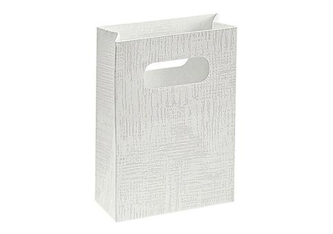 SHOPPER BOX TELA Bianca - Cm.16x8x23