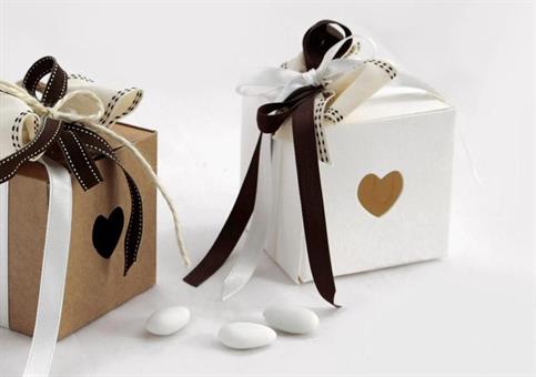 BOX CUORE/CORDINO - Cm.8x8x8 CONF.10PZ.