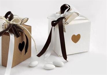 BOX CUORE/CORDINO - Cm.8x8x8 CONF.10PZ.