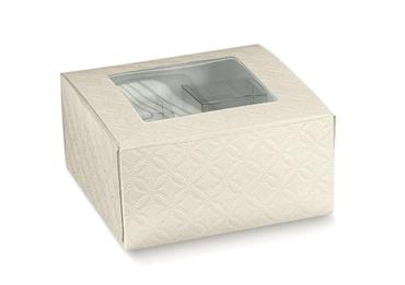 PRATICA finestrata+4 BOX+SEPAR. MATELASSE' Bianco - Cm.12x12x6